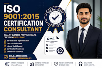 be your iso 9001 2015 certification consultant and qms documentation expert