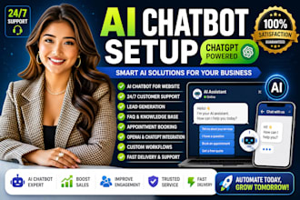 build ai chatbot, chatgpt chatbot, and website ai assistant for your business