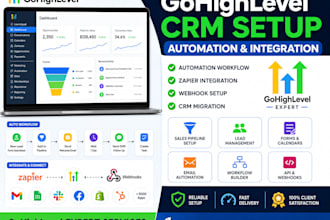 gohighlevel CRM setup automation workflow migration zapier webhook integration