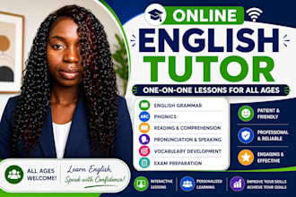 teach english grammar, phonics, and reading for all ages