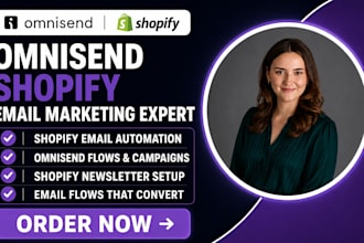 setup omnisend shopify email automation flows campaigns shopify newsletter