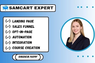 create samcart thrivecart, samcart ai page, samcart landing page, online course