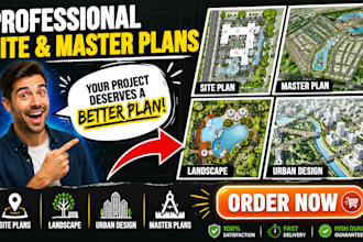 create site plan, master plan, landscape layouts, and urban architectural design