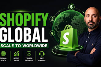 set up local global shopify store ecommerce website