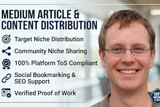 organically promote your medium, article distribution