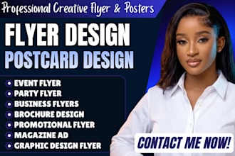 design a custom event flyer postcard flyer design business flyer