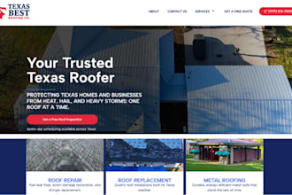 design roofing website roofing contractor website roofing landing page