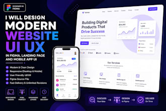 mobile app and figma website design figma UI design