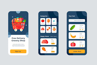 develop ai family meal planner app, grocery list generator app, recipe app