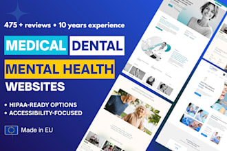 build a medical, dental, or mental health website