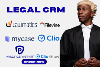setup lawmatics mycase filevine clio crm clio grow practicepanther smokeball crm