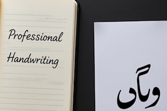 do beautiful english and urdu handwriting