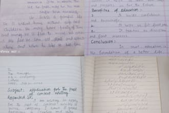 do english urdu handwriting assignments notes and letters
