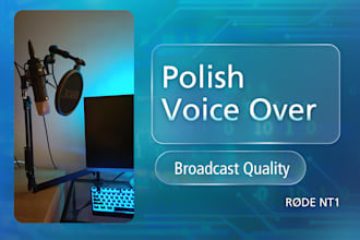 record a professional polish male voice over