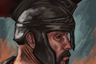 paint an artistic digital portrait of you