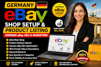 germany ebay shop setup, product listing, german ebay SEO, ebay marketing