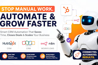 do hubspot zoho crm salesforce zapier automation workflow with n8n