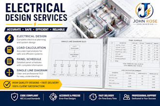 do electrical design load calculation panel schedule  single line diagram