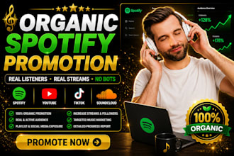 promote your spotify song with organic music promotion