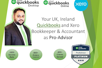 do UK ireland quickbooks xero bookkeeping and bank reconciliation