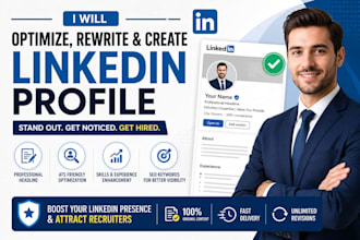 optimize, rewrite, and create a professional linkedin profile