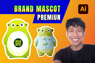 create a professional brand character