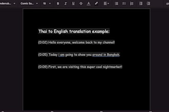 transcribe swedish english and translate thai to english or swedish