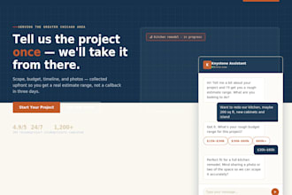 build an ai intake bot that collects project scope and estimates for contractors