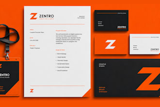 design professional german letterhead, business card stationery invoice template