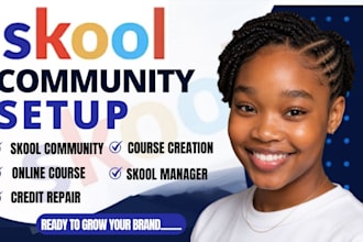 skool community setup skool credit repair skool online community skool course