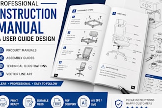 design  instruction manual, user manual, product manual and user guide