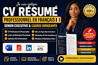 write professional french resume senior executive resume french CV cover letter