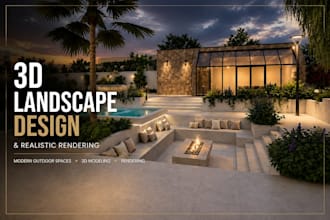create photorealistic 3d landscape modeling and rendering