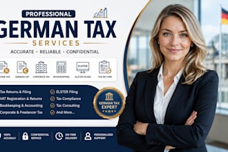 do german tax return, german vat, elster, bookkeeping and tax consulting