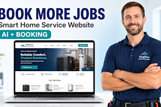 build home service ai website with booking system ai chatbot