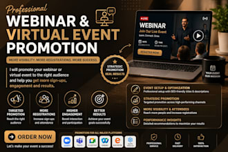promote your webinar or virtual event