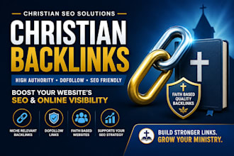 build high authority christian backlinks for SEO and website ranking