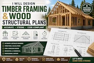 design timber framing and wood structural plans