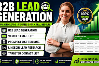 do b2b lead generation linkedin lead research email list building