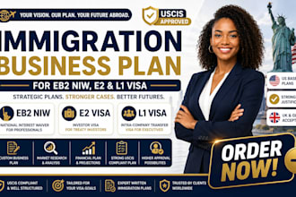 write eb2 niw e2 and li visa immigration business plan for uk uscis approval