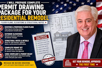 complete residential remodeling permit drawings