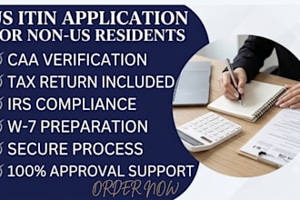 prepare and assist with your irs itin application and renewal