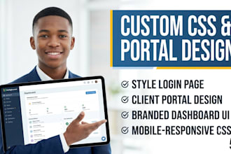 design gohighlevel custom CSS for login page and portal