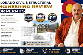 prepare residential structural permit drawing package for colorado