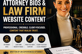write attorney bios and law firm website content