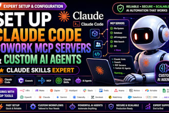 set up claude code cowork mcp servers and custom ai agents claude skills expert