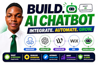 setup manychat ai chatbot integration openai gpt voiceflow wix custom ai agent