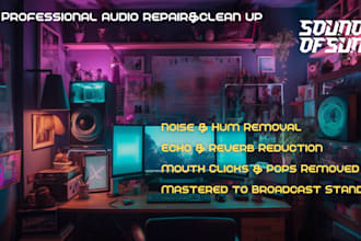 clean audio and remove background noise