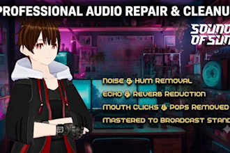 clean audio and remove background noise