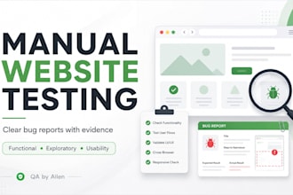 manually test your website and report bugs
